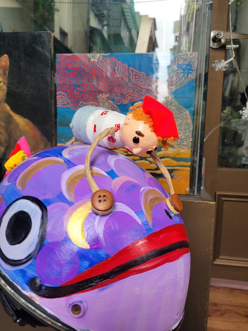 兒童暑期手作課程單堂體驗-彩繪安全帽 - 插畫/繪畫/寫字 - 顏料 