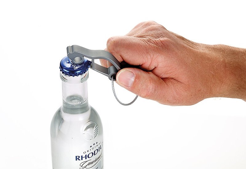 Bottle opener Keyring - ที่เปิดขวด/กระป๋อง - โลหะ สีเทา