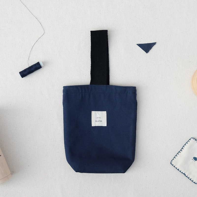 Insulated canvas beverage bag - Blue - Beverage Holders & Bags - Cotton & Hemp Blue