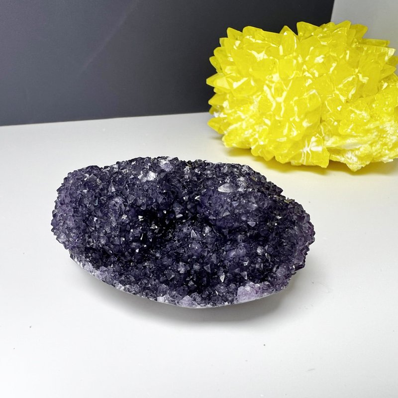 細閃。消磁 一圖一物 辦公療癒 貴人 l 紫水晶花球  l - 擺飾/家飾品 - 水晶 紫色