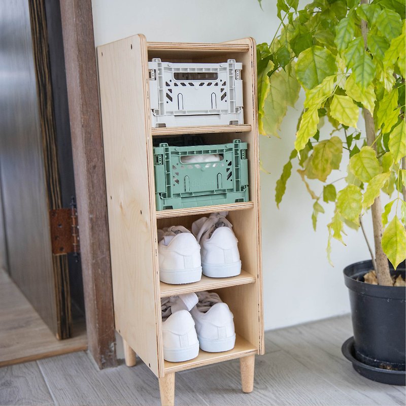 AyKasa exclusive birch four-layer cabinet-Mini Box(S) - Storage - Wood 