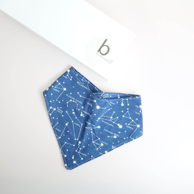 Bonbies saliva bib saliva towel saliva towel set-galaxy interstellar - Bibs - Cotton & Hemp Blue