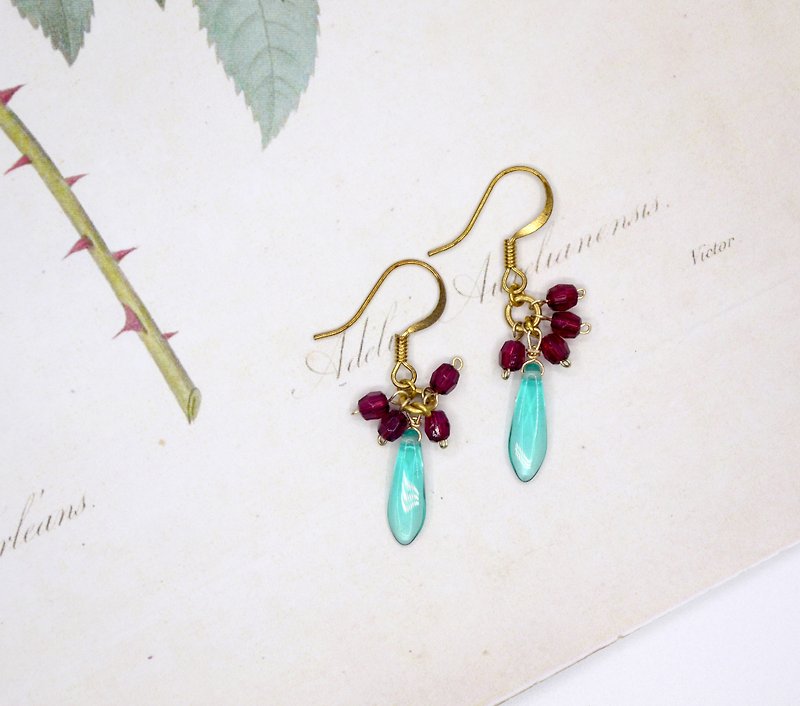 crystal earring - Earrings & Clip-ons - Gemstone 