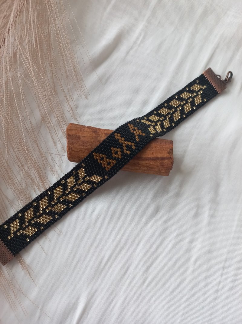Bracelet beads Miyuki Volya Ukrainian style handmade jewelry - 手鍊/手環 - 琉璃 多色