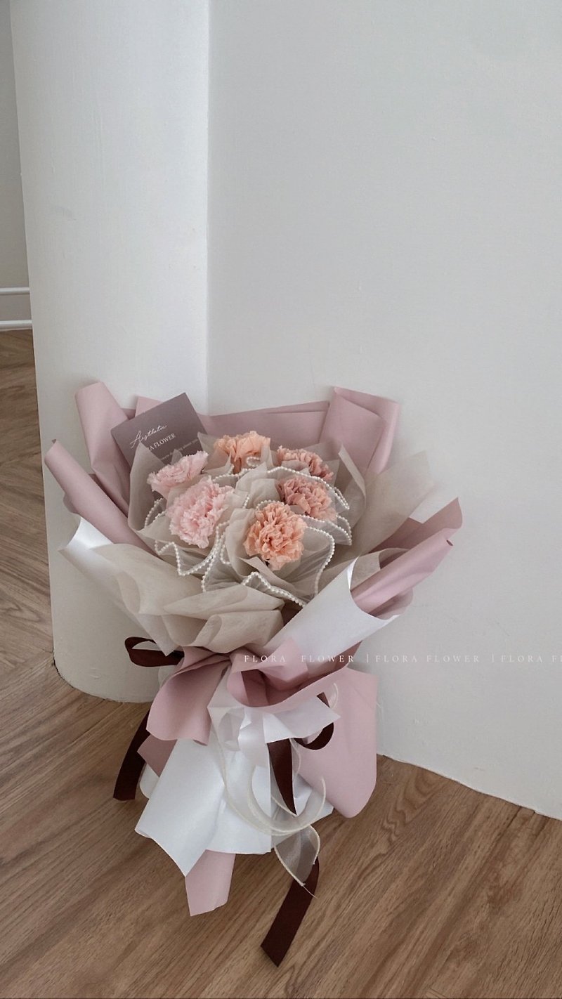Flora Flower Preserved Carnation Bouquet-Nude Pink - Dried Flowers & Bouquets - Plants & Flowers Pink