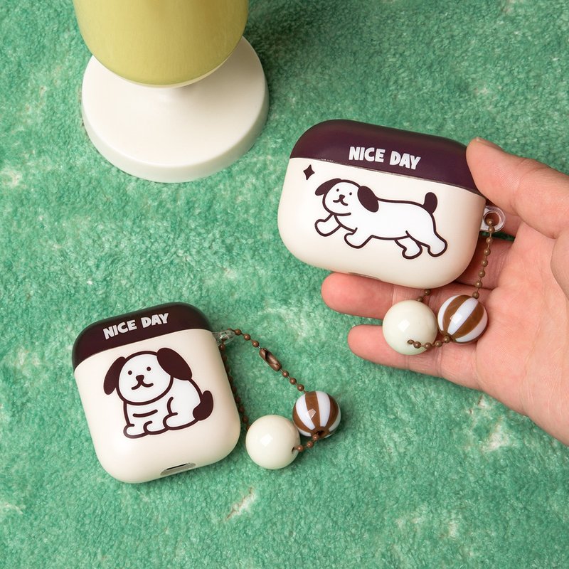 AUG8 STORE Good Dog AirPods Case Cartoon Dog Matte Soft Shell - Headphones & Earbuds Storage - Plastic 