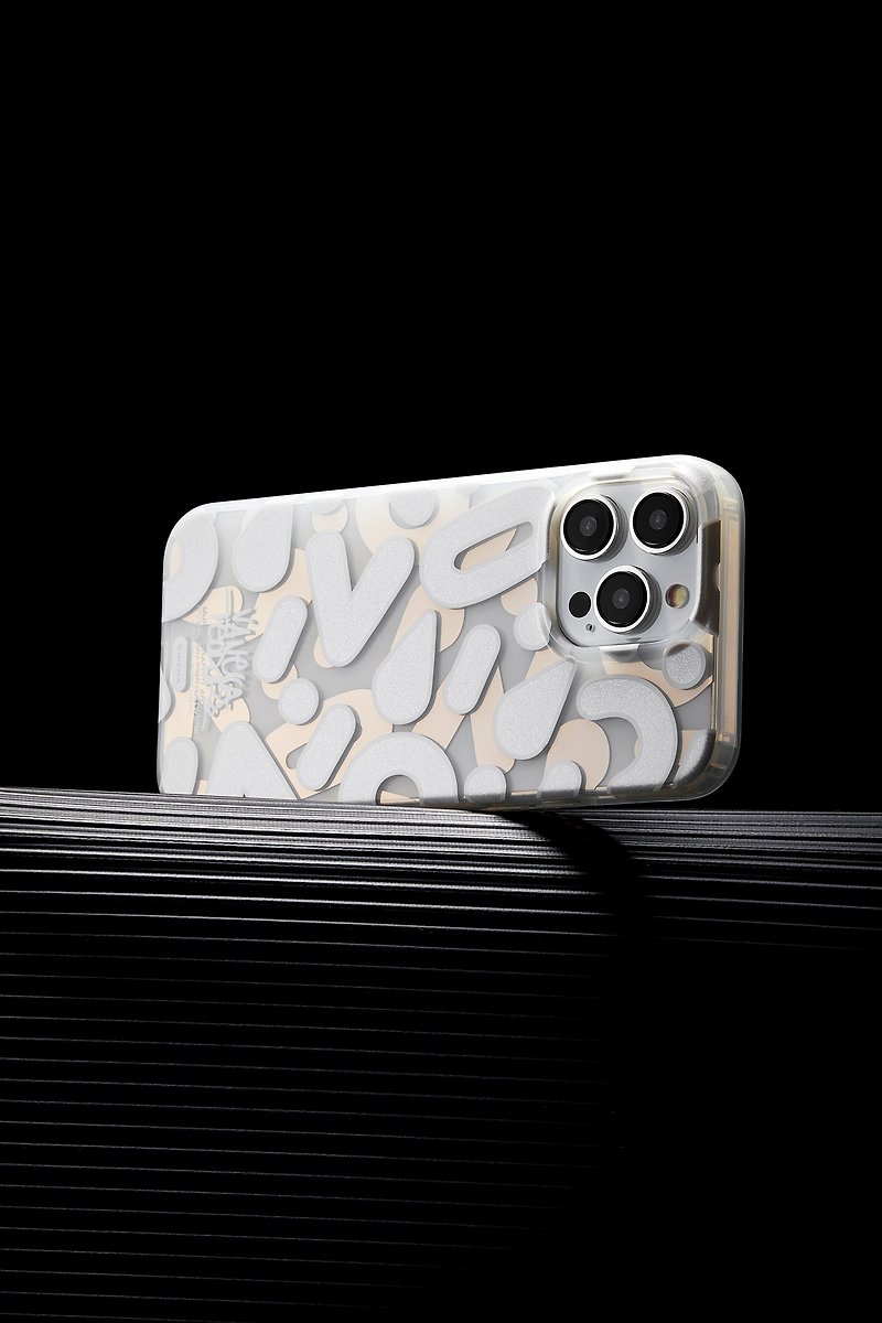 【White Snow Glitter】Anti-scratch glossy mirror gold iPhone 15 Pro/15 ProMax phone case - เคส/ซองมือถือ - พลาสติก 
