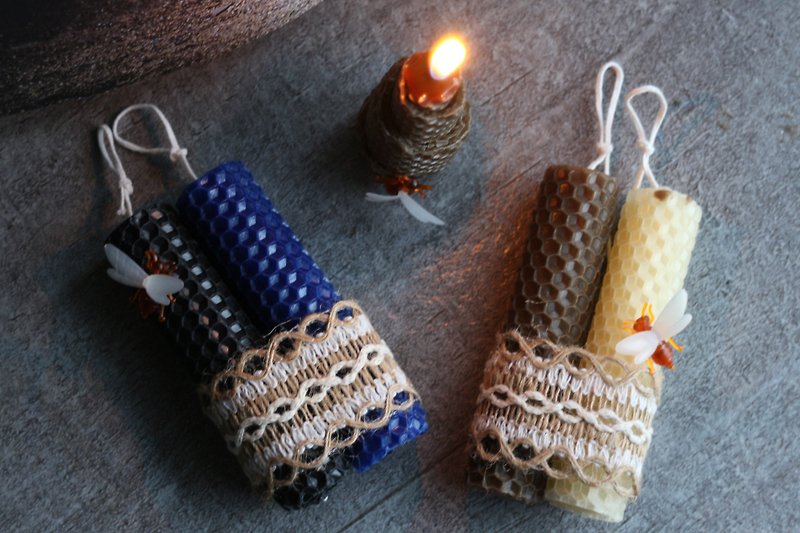 天然蜂巢蠟燭禮盒 - 香氛蠟燭/燭台 - 蠟 