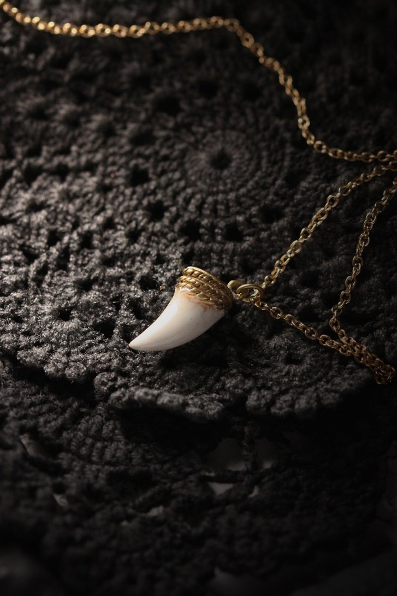 Fang Necklace by Defy/Hand-Painting Version. - Necklaces - Other Metals 