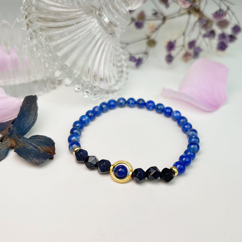 Design model-blue sand lapis lazuli bracelet - Bracelets - Gemstone 