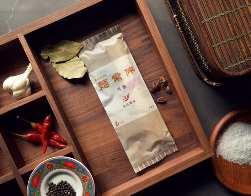 麵常伴(椒麻風味拌麵)5包入組 - 拌麵/麵條/米粉 - 新鮮食材 卡其色