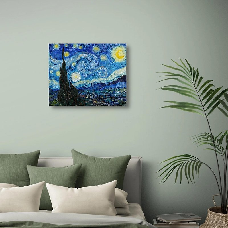 Starry Night Van Gogh giclee frameless painting - โปสเตอร์ - เส้นใยสังเคราะห์ 