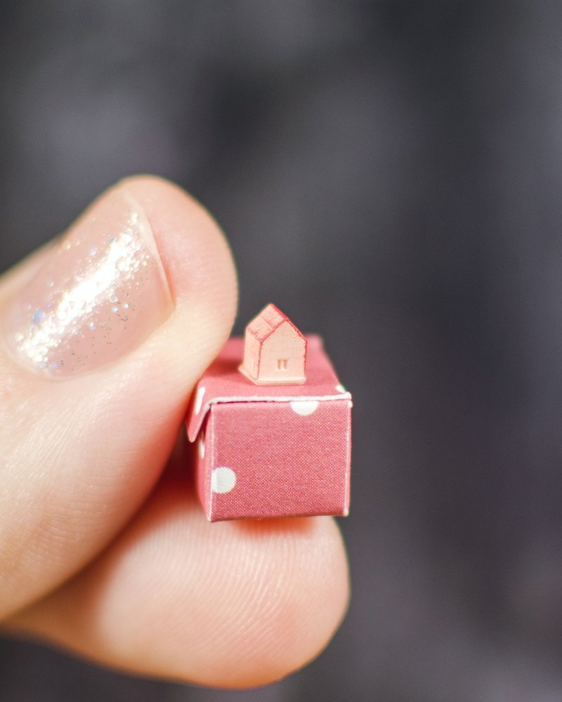 0.5 cm micro House, Miniature home, 1:48 Scale - 其他 - 其他材質 粉紅色