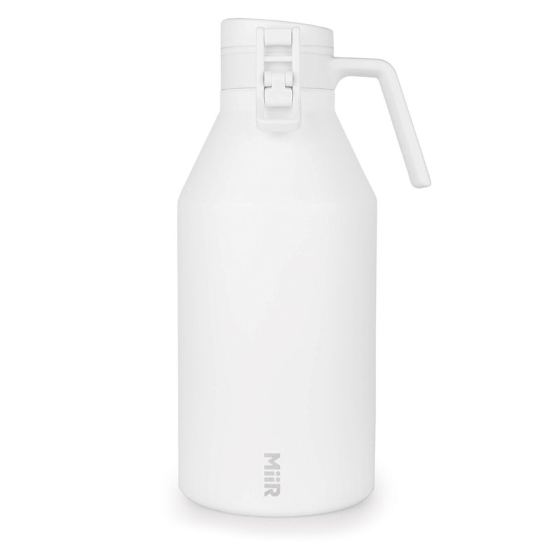 MiiR Growler 雙層真空 保溫 保冰 啤酒 保溫壺 64oz/1.8L 時尚白 - 酒杯/酒器 - 不鏽鋼 白色
