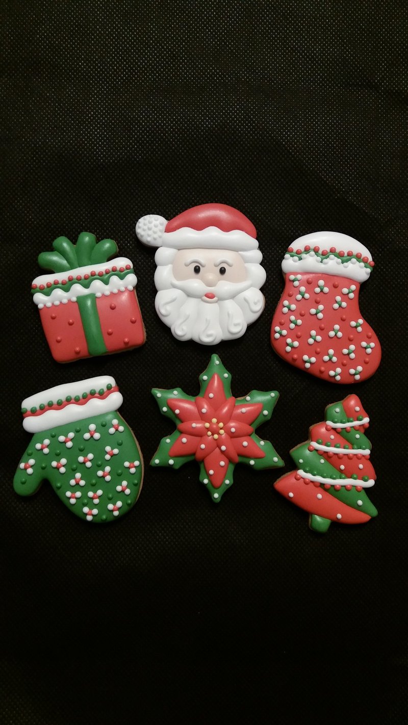 [Wendy Puffs] Frosted Cookies-Christmas Set/Salivating Cookies/Customized/Christmas - คุกกี้ - วัสดุอื่นๆ 