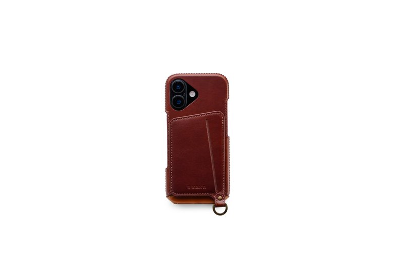 iPhone 17 經典系列-磁吸站立卡袋手機皮套-巧克力 - 手機殼/手機套 - 真皮 咖啡色