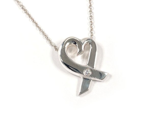 TIFFANY＆CO. ティファニー　ラビングハート 1Pダイヤネックレス 楽天市場】ティファニー ラビングハートダイヤネックレス 【無料