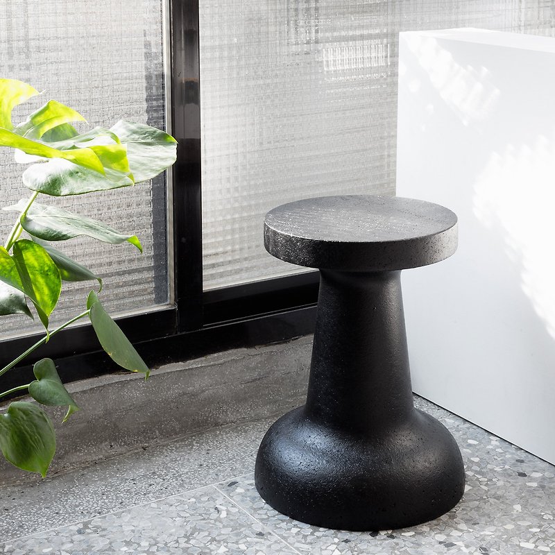 PUSHPIN Mini | 兩用軟木凳－邊桌 | 黑色 - 其他家具 - 其他材質 
