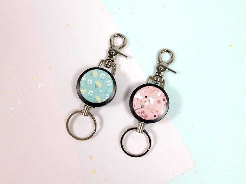 ihaoyou keychain ring series-spring new products lihua series / zizihua / osmanthus Valentine's day gift - Keychains - Plastic Multicolor