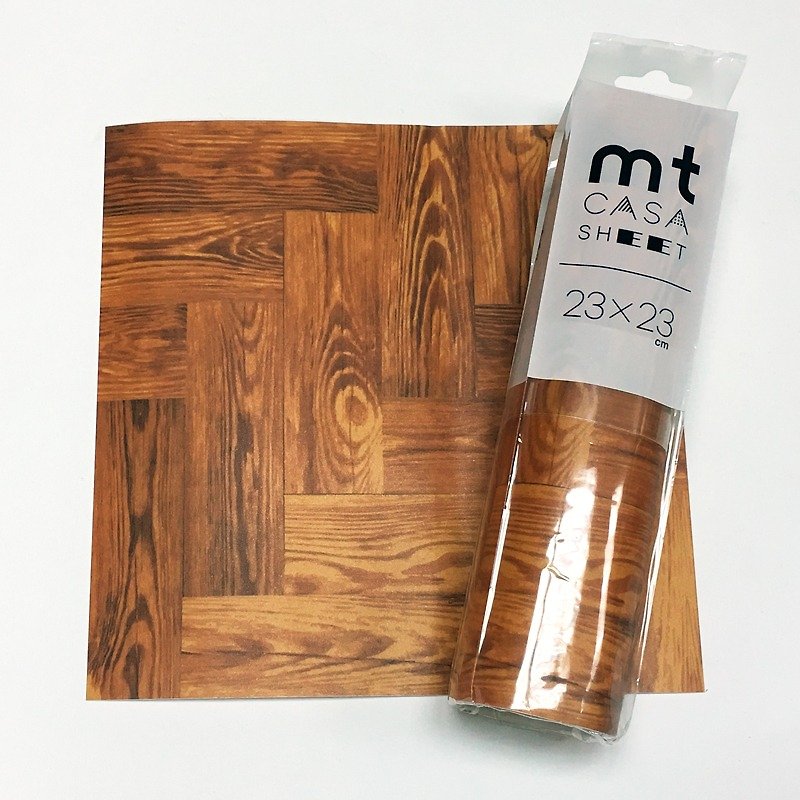 KAMOI mt CASA SHEET Decorative Floor Sticker (S) [Log (MT03FS2302)] - ตกแต่งผนัง - กระดาษ สีนำ้ตาล