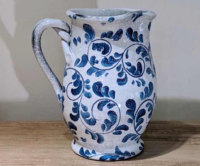 Water or Ice Tea Pitcher large handmade pottery for coffee steep tea p –  Traditions Pottery