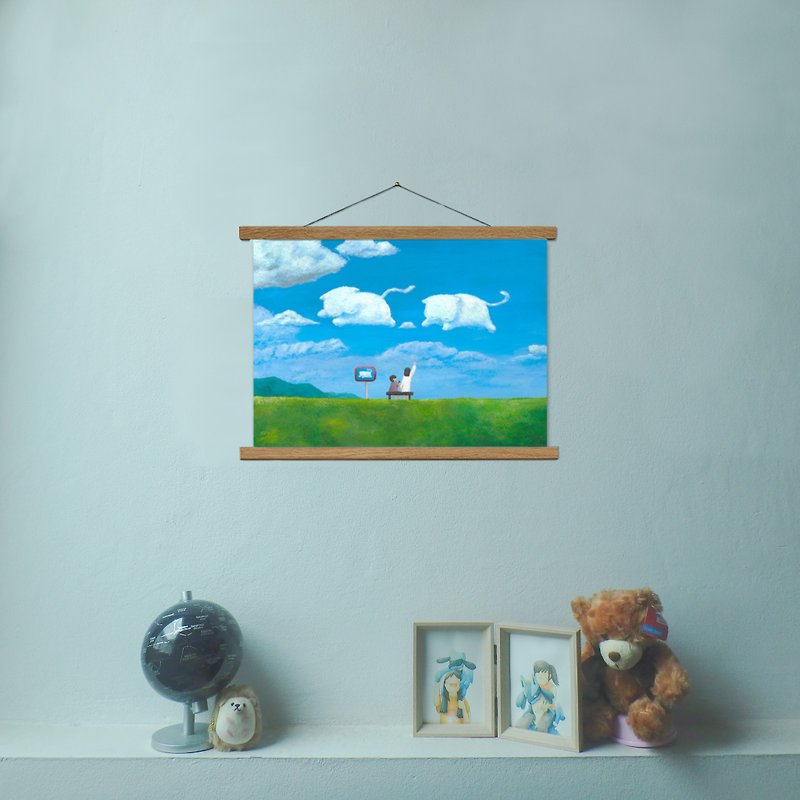 Hello from Blue Sky A3 Art print - Posters - Paper 