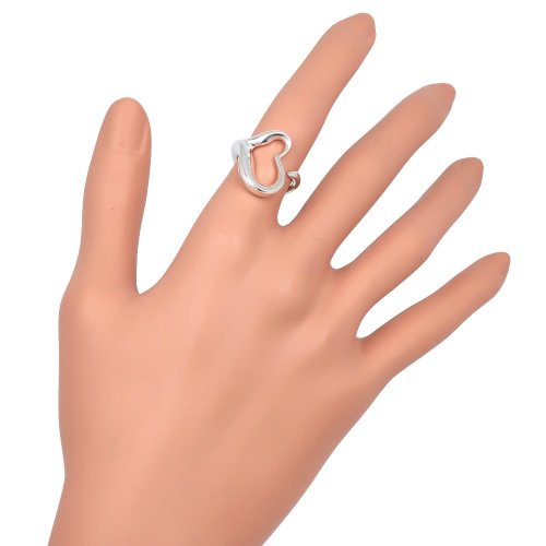 9号 美品 ティファニー エルサペレッティ リング オープンハート 925 TIFFANY&Co. 9号 ティファニー リング・指輪 オープンハート