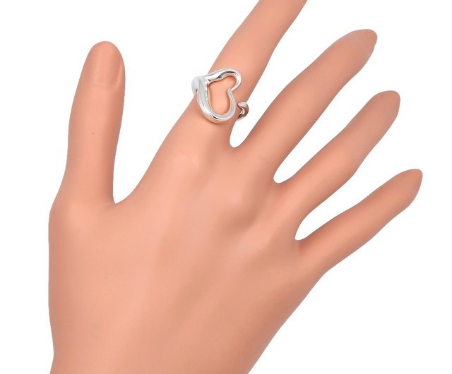 日本直送】ティファニーTIFFANY&Co. オープンハート9号リング