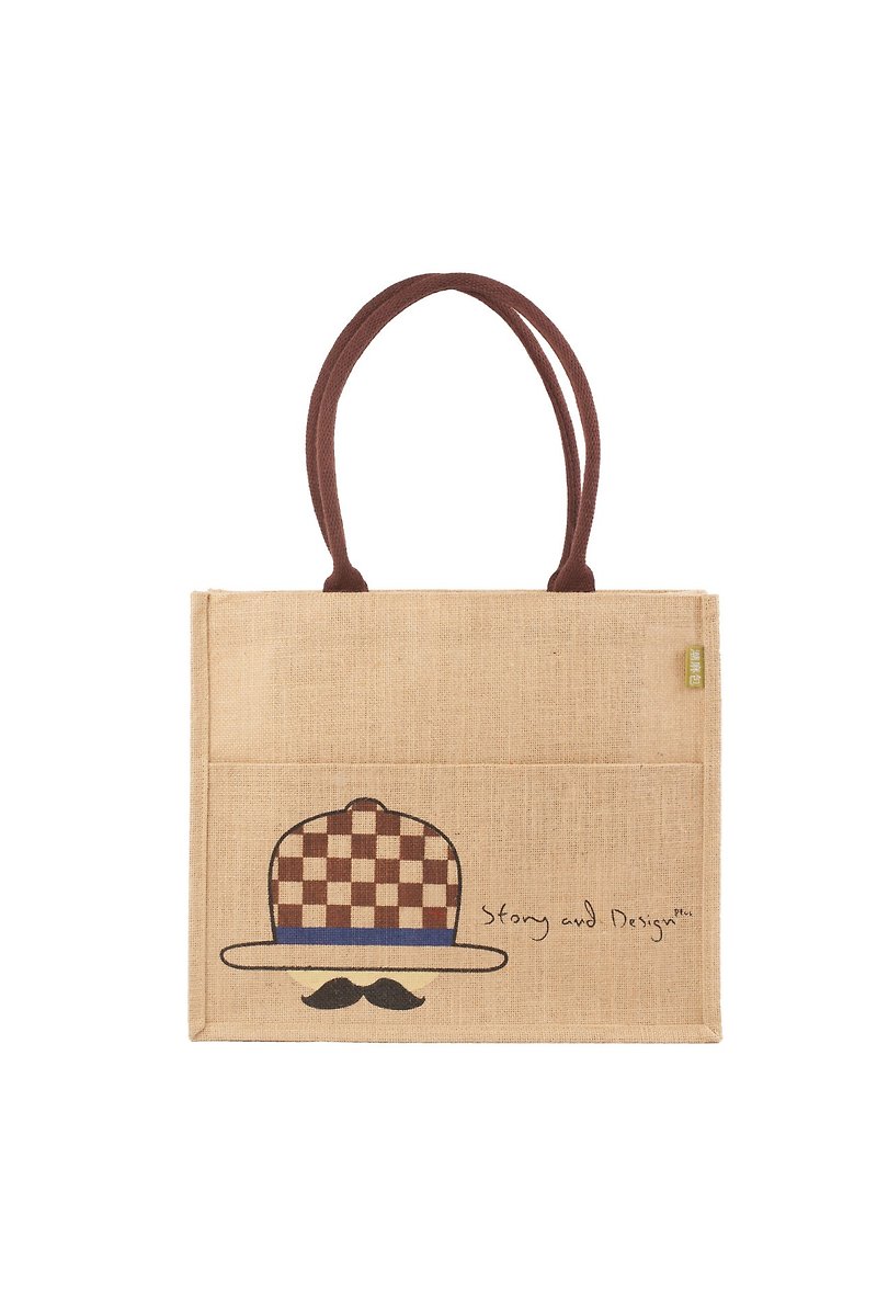 For Daddy Stylish Jute Bag - Messenger Bags & Sling Bags - Cotton & Hemp Brown