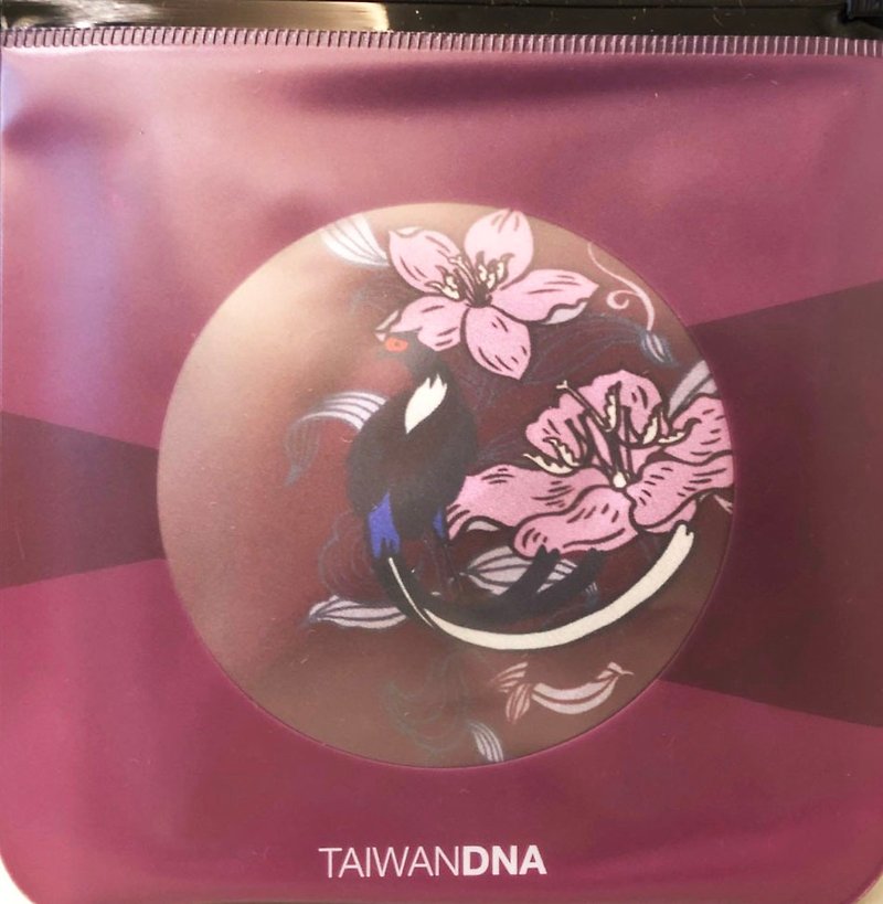 TAIWAN DNA Texture Soft Silk Scarf-Blue-bellied Pheasant - Scarves - Silk 