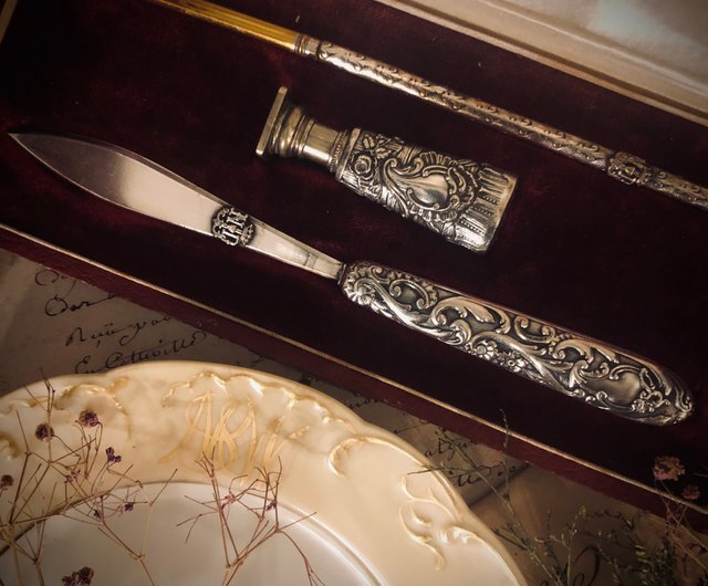 極上品 フランス アールヌーボー期 純銀無垢 スプーン&フォークセット ③ 極上品 フランス アールヌーボー期 純銀無垢 スプーン&フォークセット ④