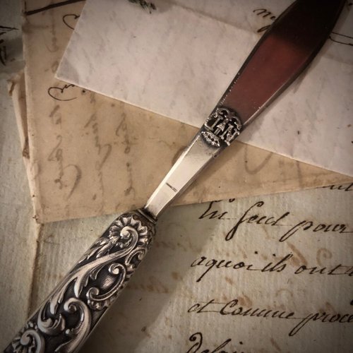 極上品 フランス アールヌーボー期 純銀無垢 スプーン&フォークセット ③ 極上品 フランス アールヌーボー期 純銀無垢 スプーン&フォークセット ④