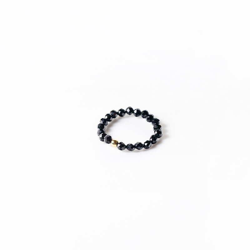 【Montagne】SPARK | Obsidian Ring - General Rings - Crystal 