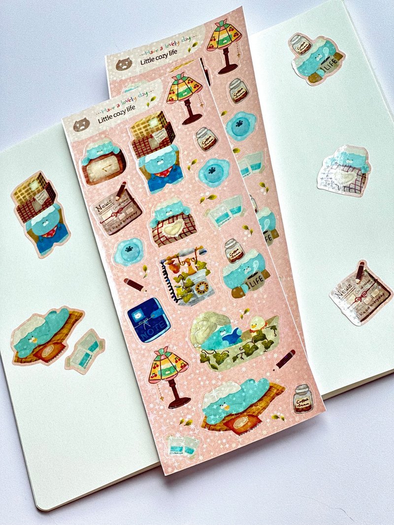 Have a lovely day - Little Cozy Life Sticker - สติกเกอร์ - กระดาษ สึชมพู