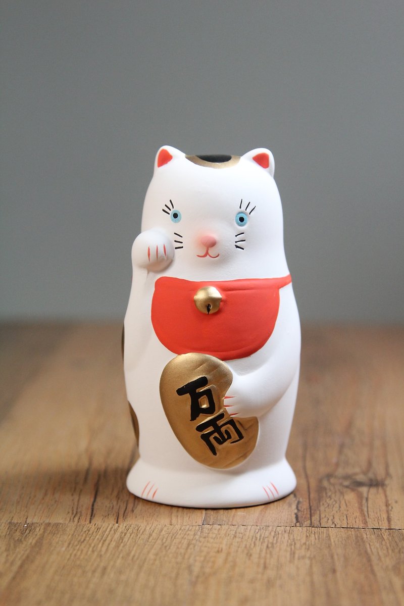 SUSS-日本Magnets療癒系列桌上日本招財貓存錢桶/擺飾-生日禮物推薦-現貨免運 - 存錢筒 - 陶 白色