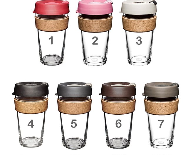 Reusable Glass Coffee Cup 16oz