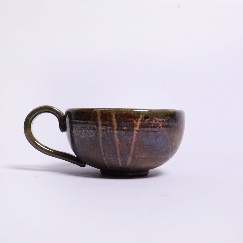 明芽窯 l 秋草湖綠咖啡杯 H - 咖啡杯/馬克杯 - 陶 綠色