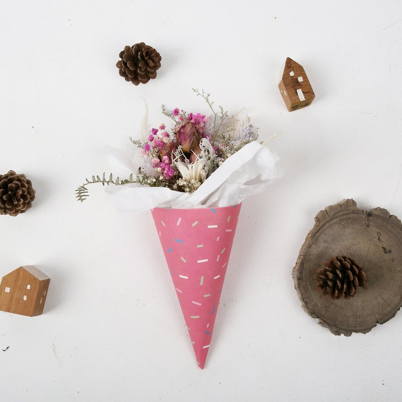 Donuts Bouquet / Wedding Snacks / Dry Bouquet / Bouquet / Valentine's Day Gift / Confessional Bouquet - Dried Flowers & Bouquets - Plants & Flowers Pink