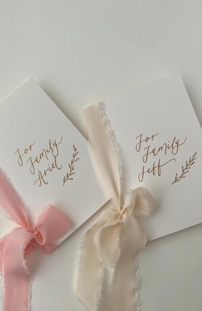 Hand Lettered Vow Books  (A set of 2) - Marriage Contracts - Paper 