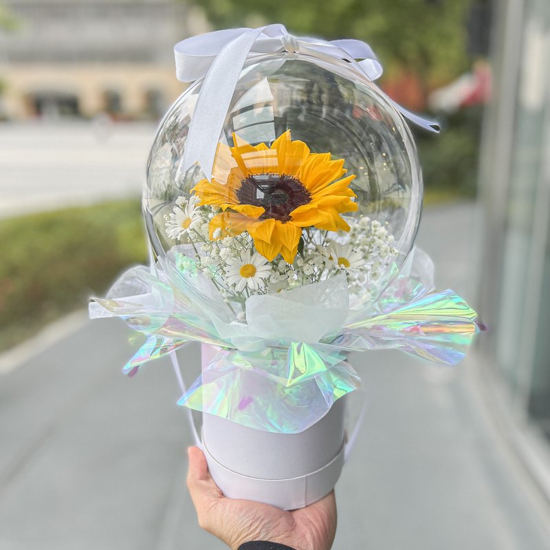 ~雙北限定~向日葵 波波球花束 | 畢業花束 - 花藝/盆栽/植栽 - 植物．花 黃色