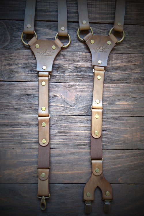 メンズ サスペンダー, レザー サスペンダー, パーソナライズされた