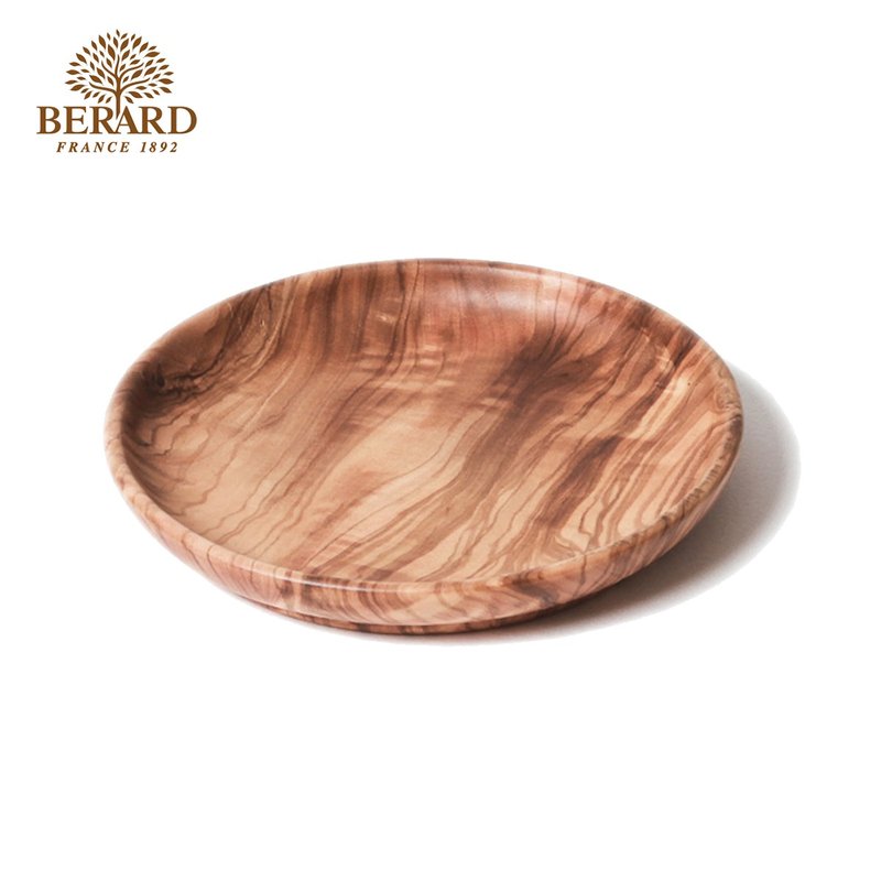 法國 Berard 畢昂原木食具 手工橄欖木餐碟/盤 14cm - 盤子/餐盤/盤架 - 木頭 咖啡色