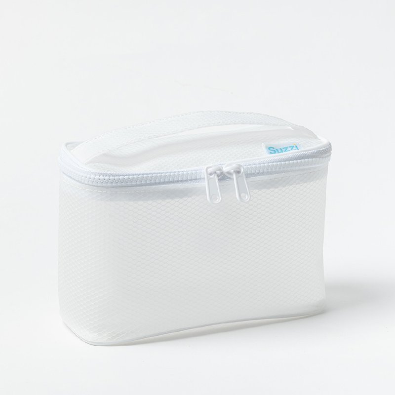 Suzzi personal travel toiletry bag 2.0 lightweight version-Greek white - กล่องเก็บของ - พลาสติก ขาว