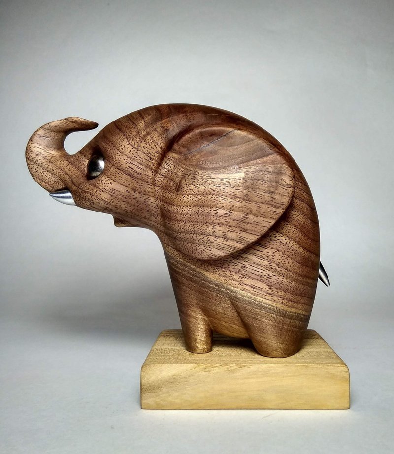 Elephant - 公仔/玩偶 - 木頭 