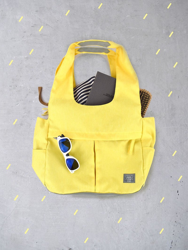 yellow shoulder bag - Messenger Bags & Sling Bags - Polyester Yellow