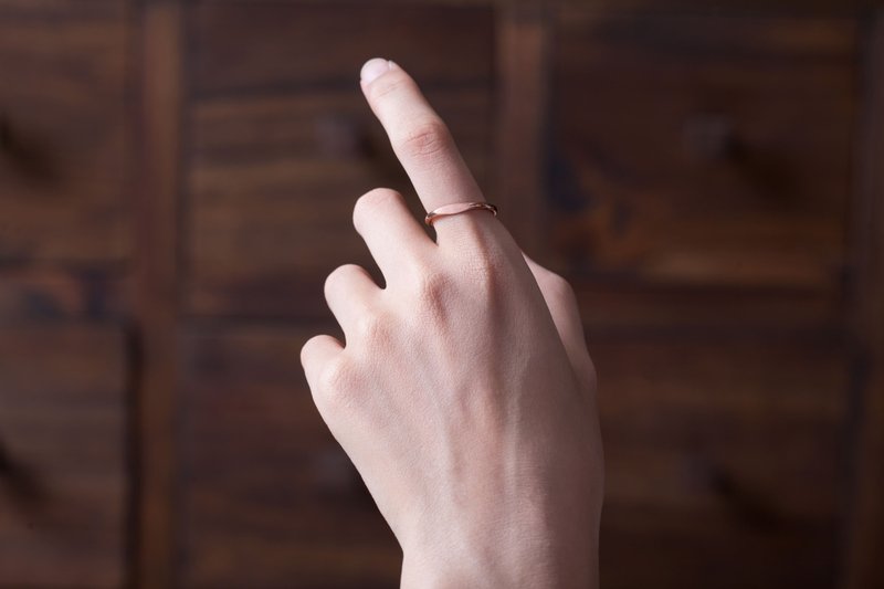 單目眼 黃銅戒指 An Eye Ring - 戒指 - 銅/黃銅 金色