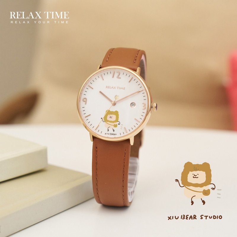 RELAX TIME Xiu Xiu Bear joint watch potato puree model (RT-113-03) - นาฬิกาผู้หญิง - สแตนเลส สีกากี