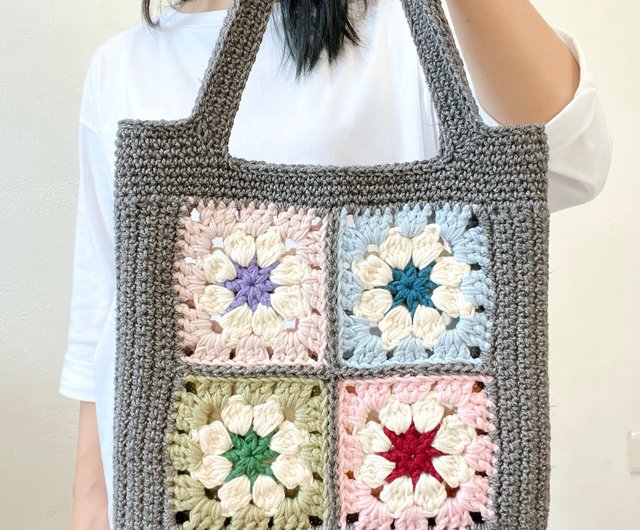ハンドメイド グラニーバッグ No 15 パッチワーク｜Yahoo!フリマ