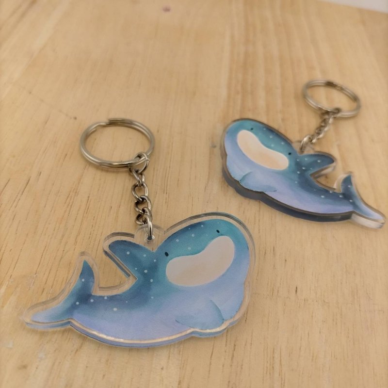 Whale Shark Keychain - 鑰匙圈/鑰匙包 - 壓克力 多色