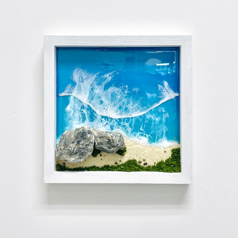 樹脂海洋水晶擺設 拉長石 - 擺飾/家飾品 - 樹脂 藍色
